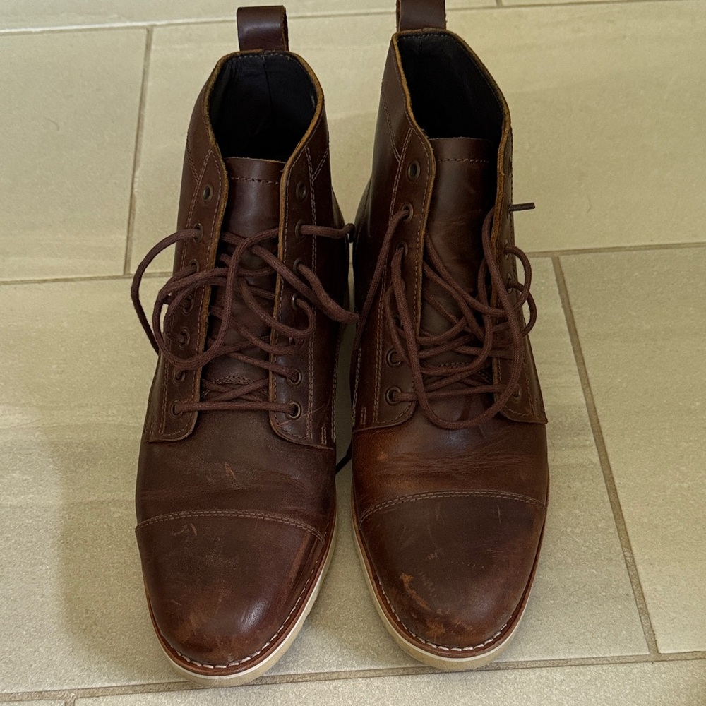 Classic Brown Leather Chukka Boots